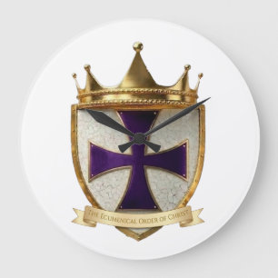 Reloj Redondo Grande corbata de diseño de cresta de sacerdote de EOC