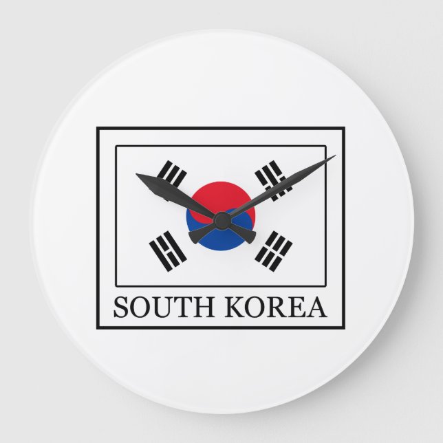 Reloj Redondo Grande Corea del Sur (Anverso)