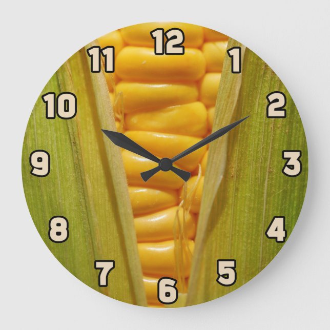 Reloj Redondo Grande Corn on the Cob (Anverso)