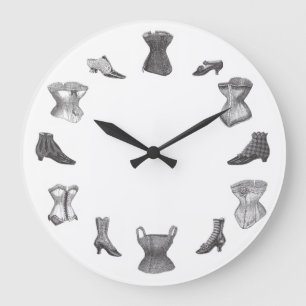 Reloj Redondo Grande Corsés y zapatos
