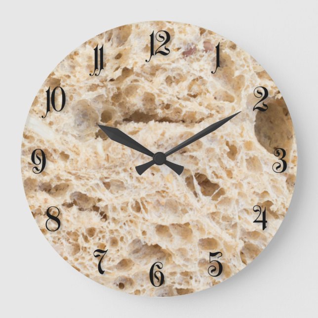 Reloj Redondo Grande Corte del pan fresco (Anverso)
