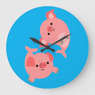 Reloj Redondo Grande Corto par de Personalizados Mercerdos