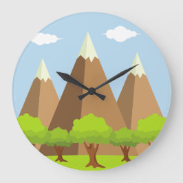 Reloj Redondo Grande Costas Forestales Y De Montaña