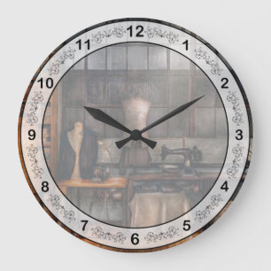 Reloj Redondo Grande Costura - Industrial - Ropa Blanca de Calidad