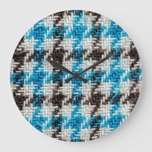 Reloj Redondo Grande Cosy Flannel: fondo texturizado