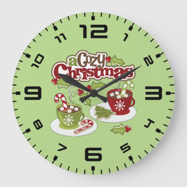 Reloj Redondo Grande Coszy Chirstmas (Anverso)