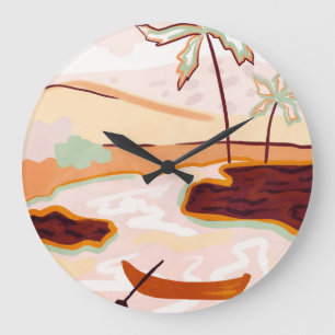 Reloj Redondo Grande Cotton Candy Skies