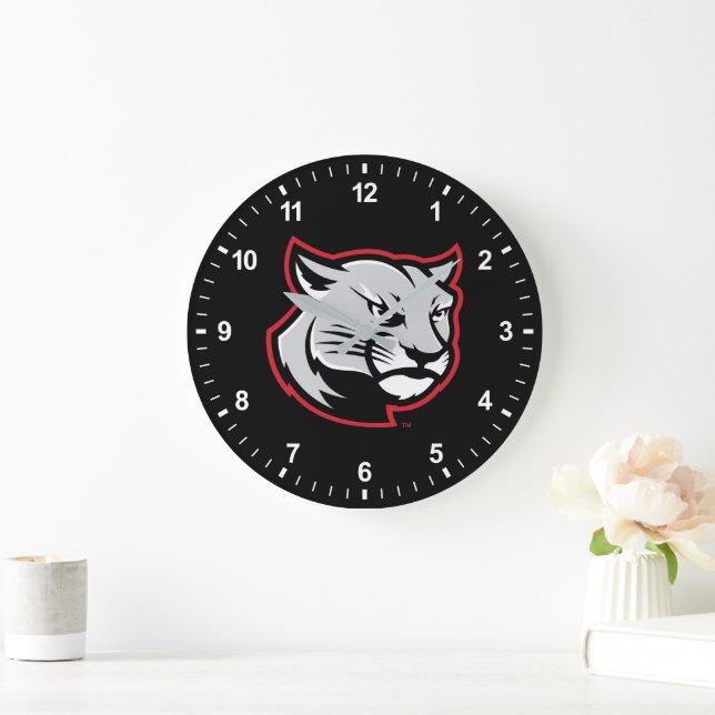 Reloj Redondo Grande Cougars de SIUE (Hogar)