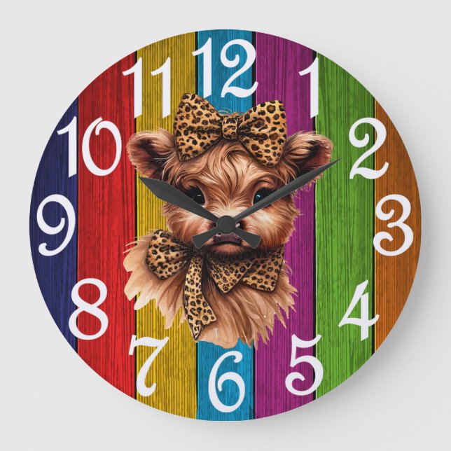 Reloj Redondo Grande Country Cow Large Clock (Anverso)