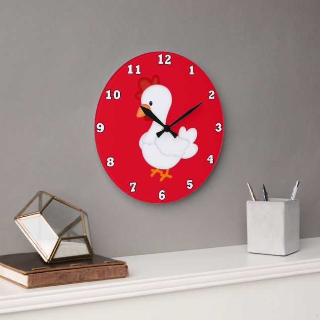 Reloj Redondo Grande Country Rooster Kitchen wall clock (Oficina)