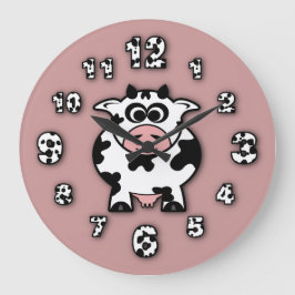 Reloj Redondo Grande Cow Clock