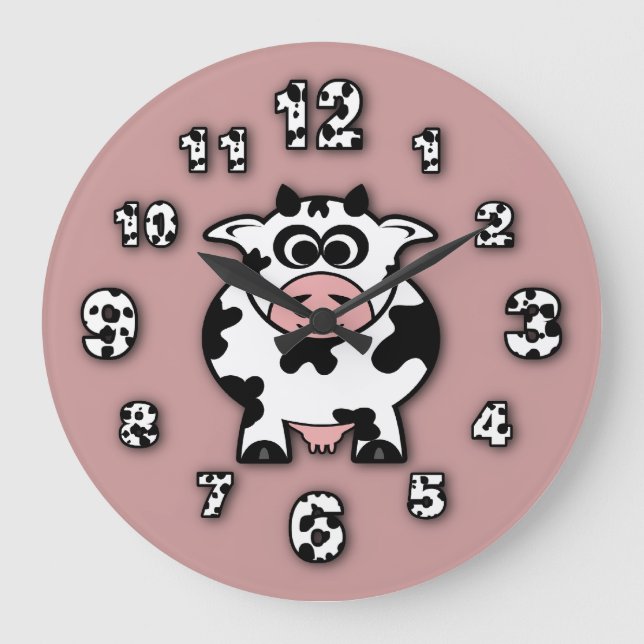 Reloj Redondo Grande Cow Clock (Anverso)