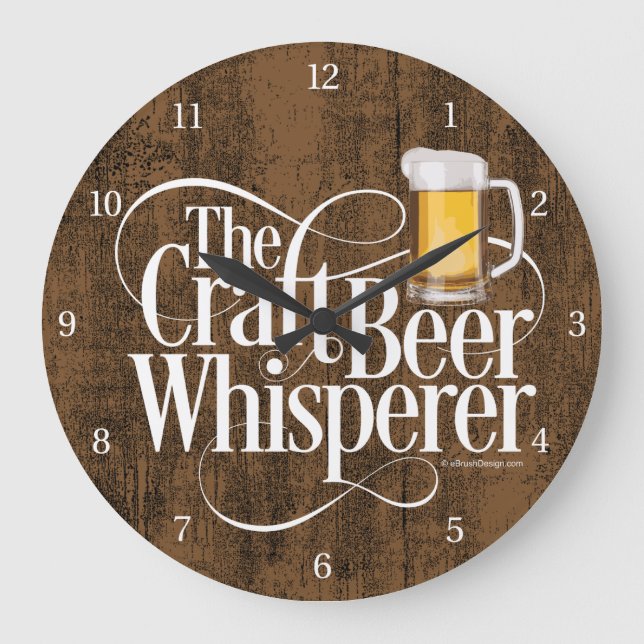 Reloj Redondo Grande Craft Beer Whisperer reloj grande (Anverso)