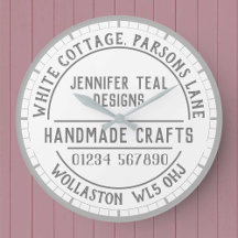 Craft Shop Wall Clock