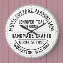 Craft Shop Wall Clock