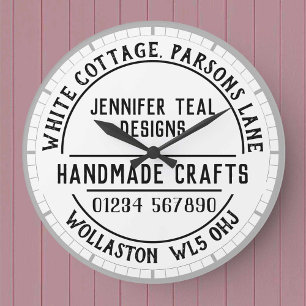 Reloj Redondo Grande Craft Shop Wall Clock