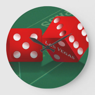Reloj Redondo Grande Craps Table With Las Vegas Dice