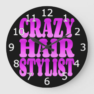 Reloj Redondo Grande Crazy Hair Stylist