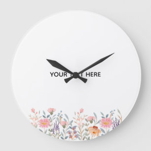 Reloj Redondo Grande Crea Tu Propia Floral