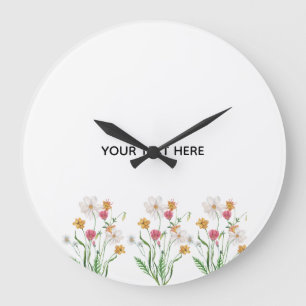 Reloj Redondo Grande Crea Tu Propia Floral