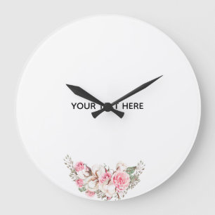 Reloj Redondo Grande Crea Tu Propia Floral