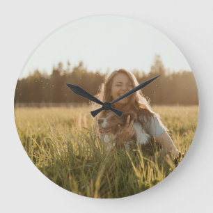 Reloj Redondo Grande Crea tu propia foto personalizada