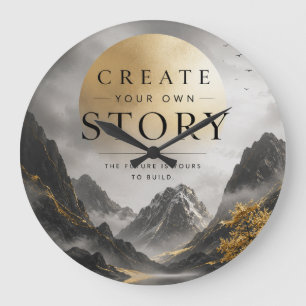Reloj Redondo Grande Crea Tu Propia Historia Inspiradora