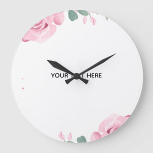 Reloj Redondo Grande Crea tu propio borde floral