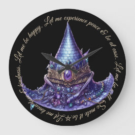 Reloj Redondo Grande Crea tu propio Gorra de brujas de dragón pelado co