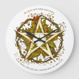 Reloj Redondo Grande Crea tu propio milagro victoriano de otoño