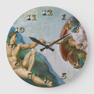 Reloj Redondo Grande Creación de Adán - Miguel Ángel 1475 - 1564