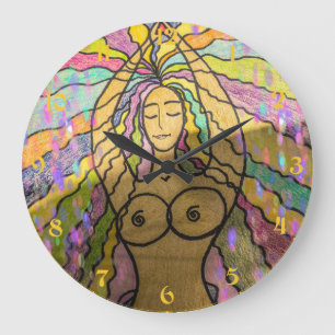 Reloj Redondo Grande Creación de arte moderno