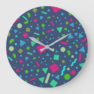 Reloj Redondo Grande Creación de figura geométrica 5