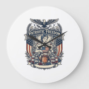Reloj Redondo Grande Creador de mermelada patriótica