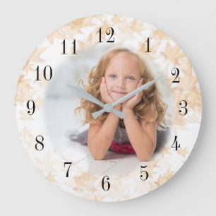 Reloj Redondo Grande Crear fácilmente su imagen Zazzle