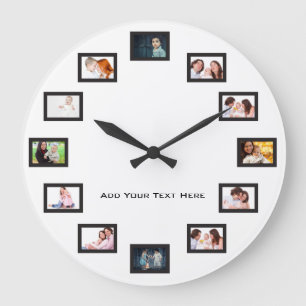Reloj Redondo Grande Crear fotos Personalizados