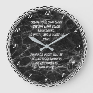 RELOJ REDONDO GRANDE CREAR SU PROPIO RELOJ GRANDE