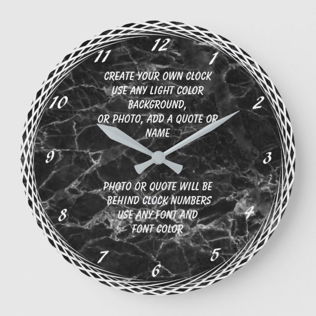 RELOJ REDONDO GRANDE CREAR SU PROPIO RELOJ GRANDE (Anverso)