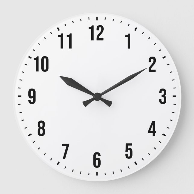 Reloj Redondo Grande Crear un diseño personalizado propio Personalizado (Anverso)