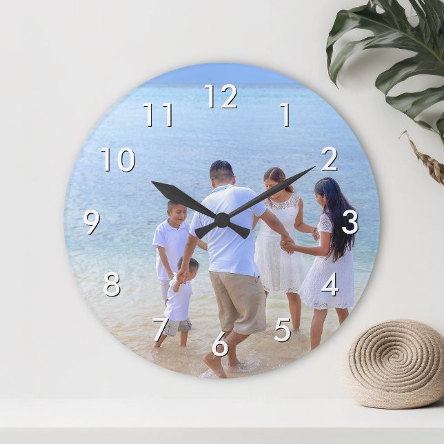 Reloj Redondo Grande Crear una familia Personalizado Keepsake Photo Mod (Subido por el creador)