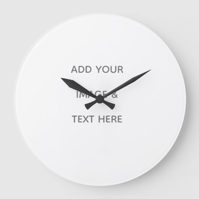 Reloj Redondo Grande Create Your Own white  (Anverso)
