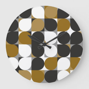 Reloj Redondo Grande Creatividad geométrica: diseño de patrones sin bri