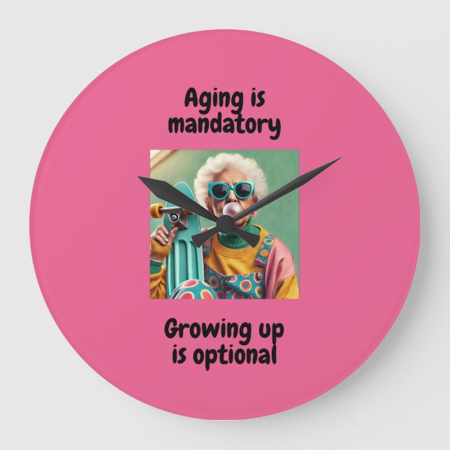 Reloj Redondo Grande Crecer (Anverso)