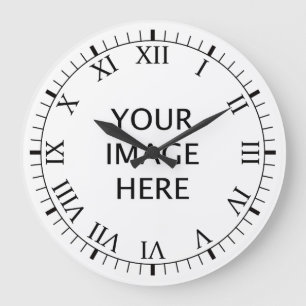 Reloj Redondo Grande Cree su propio personalizado