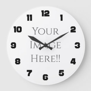 Reloj Redondo Grande Cree su propio reloj grande AcryliPrint®HD