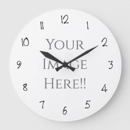 Reloj Redondo Grande Cree su propio reloj grande AcryliPrint®HD