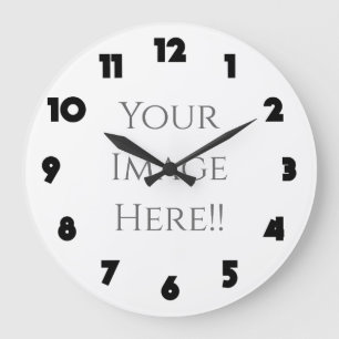 Reloj Redondo Grande Cree su propio reloj grande AcryliPrint®HD