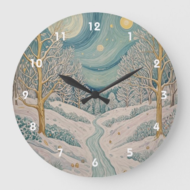 Reloj Redondo Grande Creek cristalizado (Anverso)