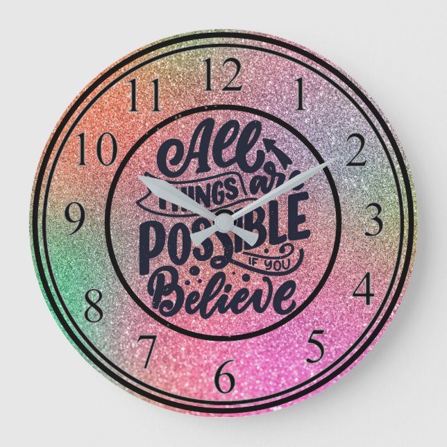 Reloj Redondo Grande Creer (Anverso)