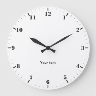 Reloj Redondo Grande Crónica con números y diales árabes